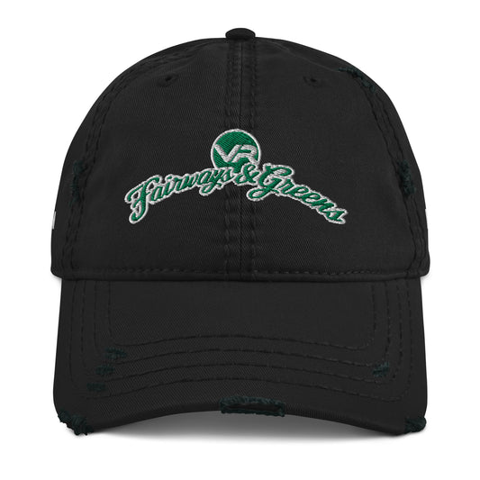 Vodrock Distressed Dad Hat - Fairways & Greens